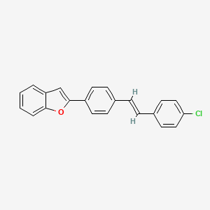 2-(4-(4-Chlorostyryl)phenyl)benzofuran