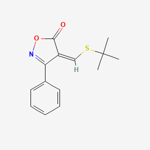 (Z)-4-((tert-Butylthio)methylene)-3-phenylisoxazol-5(4H)-one