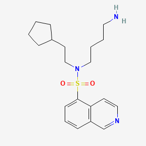 N-(4-Aminobutyl)-N-(2-cyclopentylethyl)isoquinoline-5-sulfonamide