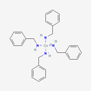 molecular formula C28H32CuN4-2 B12886844 Copper(2+) tetrakis(benzenemethanamine)- 