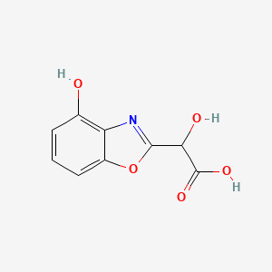 2-(Carboxy(hydroxy)methyl)-4-hydroxybenzo[d]oxazole