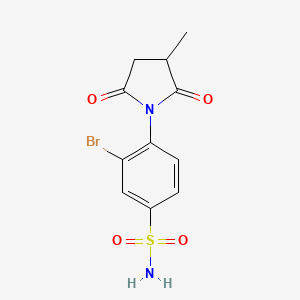 3-Bromo-4-(2,5-dioxo-3-methyl-1-pyrrolidinyl)benzenesulfonamide