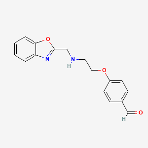 4-(2-{[(1,3-Benzoxazol-2-yl)methyl]amino}ethoxy)benzaldehyde