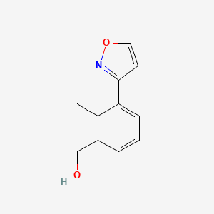 molecular formula C11H11NO2 B12886896 [2-Methyl-3-(1,2-oxazol-3-yl)phenyl]methanol CAS No. 138617-44-4