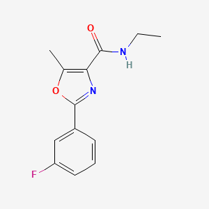 Oxazole-4-carboxamide, N-ethyl-2-(m-fluorophenyl)-5-methyl-