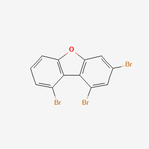 molecular formula C12H5Br3O B12886954 1,3,9-Tribromo-dibenzofuran CAS No. 617707-42-3