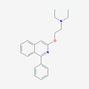 molecular formula C21H24N2O B12886967 N,N-Diethyl-2-[(1-phenylisoquinolin-3-yl)oxy]ethan-1-amine CAS No. 89707-30-2