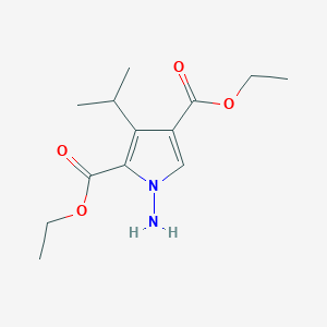 Diethyl 1-amino-3-isopropyl-1H-pyrrole-2,4-dicarboxylate