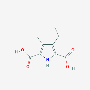 molecular formula C9H11NO4 B12886997 3-Ethyl-4-methyl-1H-pyrrole-2,5-dicarboxylic acid CAS No. 89909-58-0