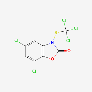 5,7-Dichloro-3-[(trichloromethyl)sulfanyl]-1,3-benzoxazol-2(3h)-one