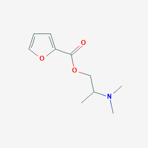 molecular formula C10H15NO3 B12887011 2-(Dimethylamino)propyl furan-2-carboxylate CAS No. 339261-32-4