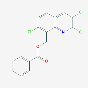 (2,3,7-Trichloroquinolin-8-yl)methyl benzoate