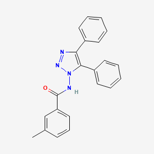 N-(4,5-Diphenyl-1H-1,2,3-triazol-1-yl)-3-methylbenzamide