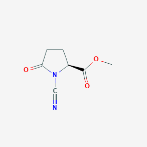 (S)-Methyl 1-cyano-5-oxopyrrolidine-2-carboxylate