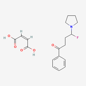 4-Fluoro-1-phenyl-4-(pyrrolidin-1-yl)butan-1-one maleate