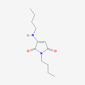 molecular formula C12H20N2O2 B12887072 1-Butyl-3-(butylamino)-1H-pyrrole-2,5-dione 