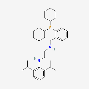 N1-(2-(Dicyclohexylphosphino)benzyl)-N2-(2,6-diisopropylphenyl)ethane-1,2-diamine