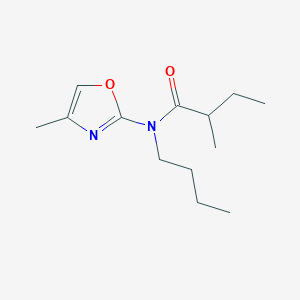 molecular formula C13H22N2O2 B12887165 N-Butyl-2-methyl-N-(4-methyl-1,3-oxazol-2-yl)butanamide CAS No. 62124-41-8