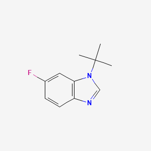 molecular formula C11H13FN2 B1288717 1-(tert-Butyl)-6-fluoro-1H-benzo[d]imidazole CAS No. 1187385-71-2