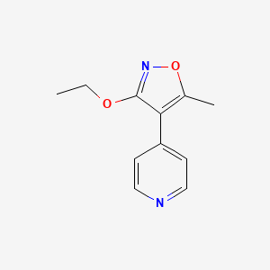 4-(3-Ethoxy-5-methyl-1,2-oxazol-4-yl)pyridine