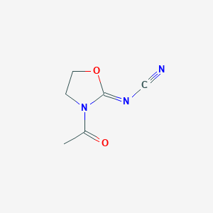 N-(3-Acetyloxazolidin-2-ylidene)cyanamide