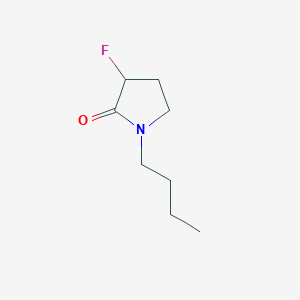 molecular formula C8H14FNO B12887239 1-Butyl-3-fluoropyrrolidin-2-one 