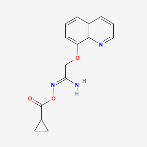 N-((Cyclopropanecarbonyl)oxy)-2-(quinolin-8-yloxy)acetimidamide