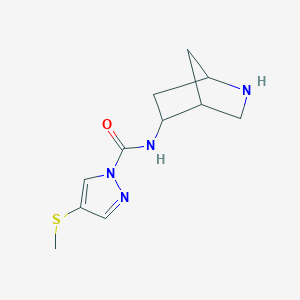 N-(2-Azabicyclo[2.2.1]heptan-5-yl)-4-(methylthio)-1H-pyrazole-1-carboxamide