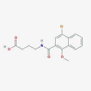 4-[(4-Bromo-1-methoxynaphthalene-2-carbonyl)amino]butanoic acid