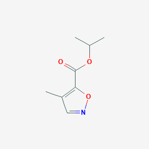 molecular formula C8H11NO3 B12887281 Isopropyl 4-methylisoxazole-5-carboxylate 