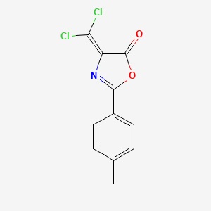 5(4H)-Oxazolone, 4-(dichloromethylene)-2-(4-methylphenyl)-