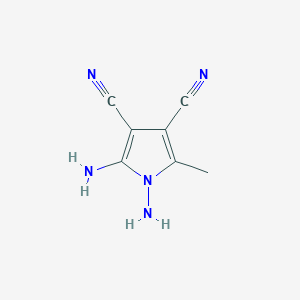 1,2-Diamino-5-methyl-1H-pyrrole-3,4-dicarbonitrile