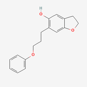 6-(3-Phenoxypropyl)-2,3-dihydro-1-benzofuran-5-ol