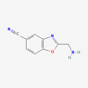 2-(Aminomethyl)-5-cyanobenzo[d]oxazole