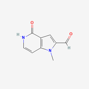 1-Methyl-4-oxo-4,5-dihydro-1H-pyrrolo[3,2-c]pyridine-2-carbaldehyde