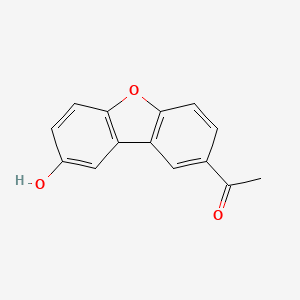 1-(8-Hydroxydibenzofuran-2-yl)ethanone