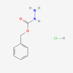 molecular formula C8H11ClN2O2 B1288734 盐酸苄基咔唑酸酯 CAS No. 2540-62-7