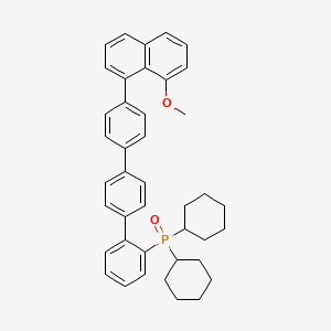 1-[4-[4-(2-dicyclohexylphosphorylphenyl)phenyl]phenyl]-8-methoxynaphthalene