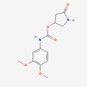 5-Oxopyrrolidin-3-yl (3,4-dimethoxyphenyl)carbamate