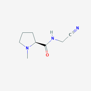 molecular formula C8H13N3O B12887424 (S)-N-(Cyanomethyl)-1-methylpyrrolidine-2-carboxamide 