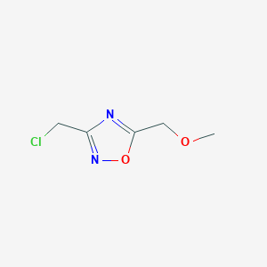 molecular formula C5H7ClN2O2 B1288744 3-(氯甲基)-5-(甲氧甲基)-1,2,4-噁二唑 CAS No. 1015846-54-4