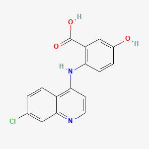 Benzoic acid, 2-((7-chloro-4-quinolinyl)amino)-5-hydroxy-