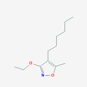 3-Ethoxy-4-hexyl-5-methylisoxazole