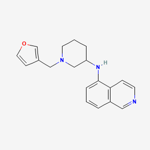 molecular formula C19H21N3O B12887457 5-Isoquinolinamine, N-[1-(3-furanylmethyl)-3-piperidinyl]- CAS No. 675133-43-4