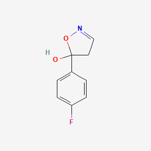 5-(4-Fluorophenyl)-4,5-dihydro-1,2-oxazol-5-ol