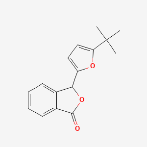 molecular formula C16H16O3 B12887486 3-(5-(tert-butyl)furan-2-yl)isobenzofuran-1(3H)-one CAS No. 754191-82-7