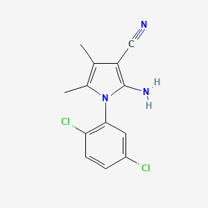 2-Amino-1-(2,5-dichlorophenyl)-4,5-dimethyl-1H-pyrrole-3-carbonitrile