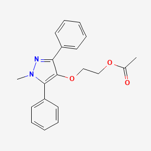 2-((1-Methyl-3,5-diphenyl-1H-pyrazol-4-yl)oxy)ethyl acetate