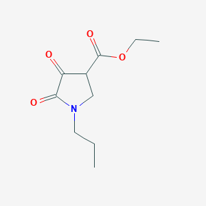 Ethyl 4,5-dioxo-1-propylpyrrolidine-3-carboxylate