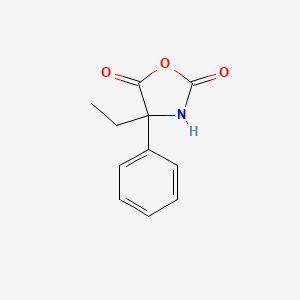 molecular formula C11H11NO3 B12887554 4-Ethyl-4-phenyloxazolidine-2,5-dione 